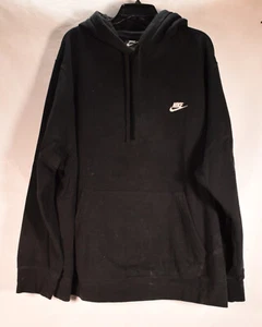 Nike Mens Fleece Hoodie Pullover Black 3XL - Picture 1 of 9