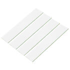 4pcs Blank Engraving Name Plate, 10"x2" Personalized Custom Office, White/Green