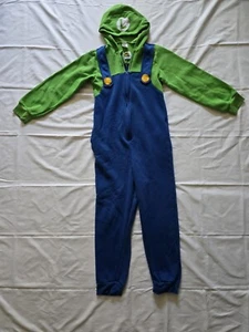 Luigi Super Mario One Piece Union Suit Costume Pajamas Boys Size XL Opposuits - Picture 1 of 2
