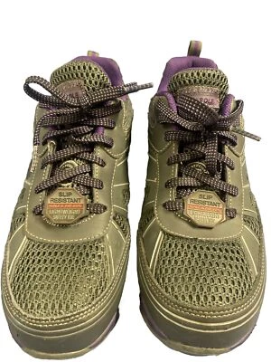 Skechers Shoes Womens 9.5 Synergy Algonac Sneakers Charcoal/Purple 77207 - Image 1 of 4