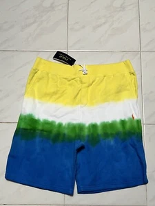 Polo Ralph Lauren Voyager Fleece Drawstring Shorts Tie Dye Kids XL 18-20 New - Picture 1 of 2