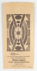 ROWI 166 Focusing Sharpness Test Negative for 35mm Film 24x36mm / 18x24mm P139 - Picture 1 of 3