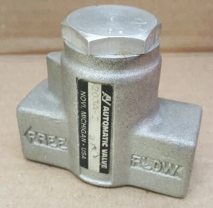 Válvula de retención automática de 1/4" 203A-2 - aluminio fundido - nuevo stock antiguo - Imagen 1 de 8