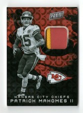 PATRICK MAHOMES II NFL 2019 PANINI NATIONAL VIP SILVER #/5 (KANSAS CITY CHIEFS)