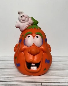 De colección Calabaza Dan Dee 1989 Espuma Halloween Cabeza de Calabaza Jack o Linterna - Imagen 1 de 7