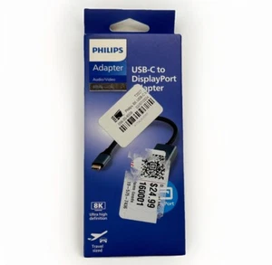 Philips Elite 8K USB-C to DisplayPort Adapter Ultra High Definition Travel Size - Picture 1 of 4
