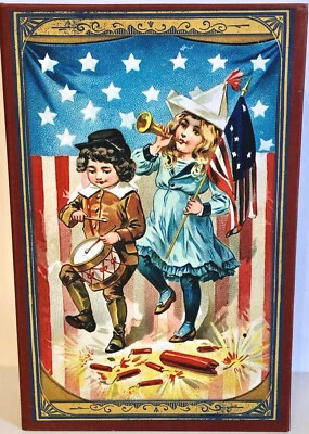 CAJA LIBRO RECUERDO AMERICANA 4 de JULIO "DIOS BENDIGA A AMÉRICA". 13 X 8,5 X 3. Foto 1 de 4