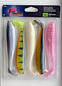 Fox Rage Zander Pro Shad 14cm Ultra UV Mixed Colours Gummifisch Set - Bild 1 von 1