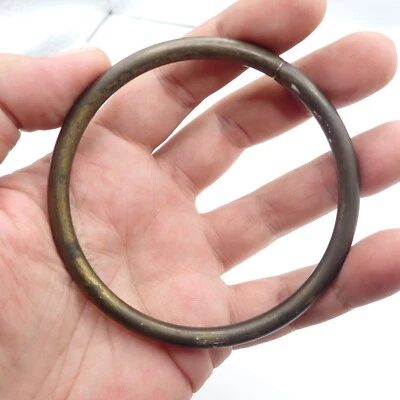 PULSERA TAILANDESA ASIÁTICA Hill Tribe anillo bronce latón joyería metal tribal antiguo Foto 1 de 4