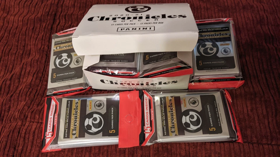 2020-21 Panini Chronicles Soccer - Brand New Sealed Cards - 12 Cello Packs Lot - Image 1 of 4