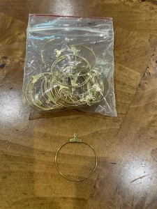 Fornituras de pendientes de aro de oro para hacer joyas 40 piezas - Imagen 1 de 2