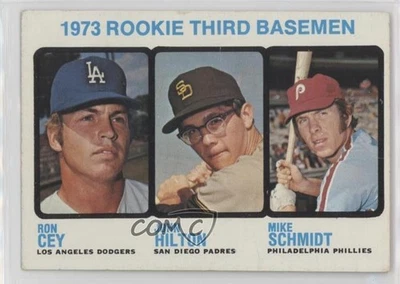 1973 Topps Rookie Tercera Basemen Ron Cey John Hilton Mike Schmidt #615 Foto 1 de 3
