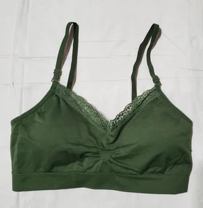 COOBIE BH gepolsterter V-Ausschnitt mit Spitzenbesatz One Size grün Nylon Spandex   - Bild 1 von 9