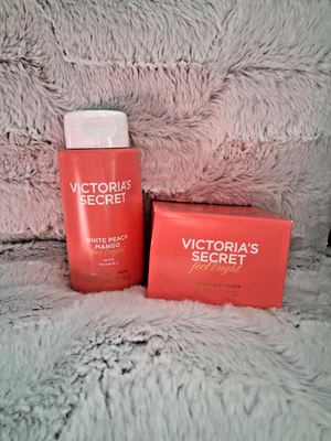 Victoria Secret Juego de Cuidado Corporal Mango Melocotón Blanco con Vitamina C Foto 1 de 3