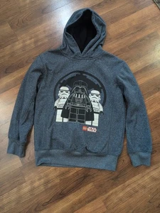 Lego Star Wars Darth Vader Stormtroopers Boys Hoodie Size 10/12 Sweatshirt - Picture 1 of 4