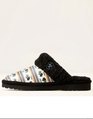 Mujer ARIAT Jackie Puntera Cuadrada Zapatillas Exóticas Suela de Goma Estampado de Búfalo Talla 8 Foto 1 de 4