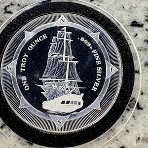 Better Date - 2018 Niue 2 dólares - 1 Troy Oz Bounty World Coin - Plata *559 - Imagen 1 de 5