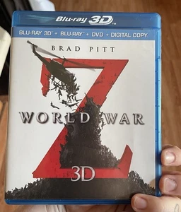 World War Z ~ 3D + 2D Blu-ray + DVD + Digital 2013 ~ 3 Disc Set ~ Brad Pitt (BN) - Picture 1 of 4