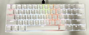 Corsair K65 RGB Mini 60% Mechanical Gaming Keyboard Cherry MX Red Deutsche Ver - Picture 1 of 9