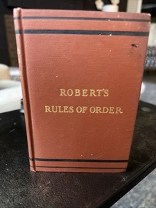 Vintage Roberts Rules of Order by Henry Robert, Pocket Edition Hardcover 1904 - Bild 1 von 7