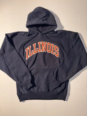 Vtg Steve&Barry’s Illinois Illini Athletic Dept. Pullover Reverse Weave Hoodie L - Image 1 of 4