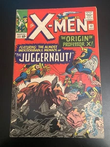 X-MEN #12 (1965) **1st Juggernaut/Origin Prof. X** Schön! Sehr hell & bunt! - Bild 1 von 10
