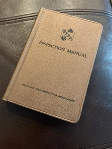 Vintage Fire Fighting Book NFPA National Fire Protection Inspection Manual 1968 - Picture 1 of 12