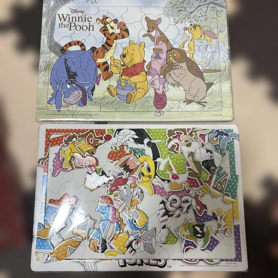 Juego de Rompecabezas Winnie Pooh Looney Tunes Personajes Disney Usado 11g Foto 1 de 3