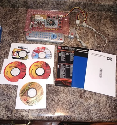 ATI Radeon All-In-Wonder 9800 PRO 128MB AGP Graphics Card + Extras - Win 98 / XP - Image 1 of 4