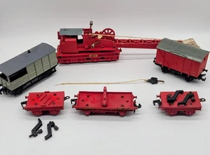 Hornby Dublo Breakdown Crane For 2 Or 3 Rail Running With 4 Jacks & 2 Wagon - Picture 1 of 15