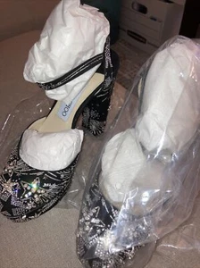 Jimmy Choo Maple 125 Black Suede Platform Pumps With Supernova Crystals. 35.5 - Picture 1 of 12