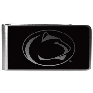 NCAA PENN STATE NITTANY LIONS  BLACK STEEL MONEY CLIP - Picture 1 of 2