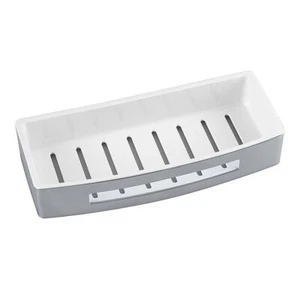 Cesta de jabón BYTRO acero inoxidable plástico 125x300x55 mm para baño y WC >> para perforar - Imagen 1 de 7