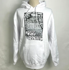 Loser Machine Men's Hoodie Sweatshirt LBC Hill White Size L NWT - Picture 1 of 2