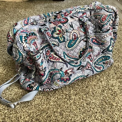 VERA BRADLEY Grand Weekender Bag Makani Paisley Shoulder Duffle Bag purple - Image 1 of 4