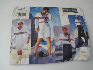 Vogue Muster 1575 Sport Vintage Vogue Strickjacke, Kleid, Rock, Hose EINFACHER SCHNITT (R) - Bild 1 von 7