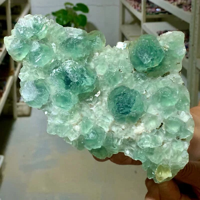 Cubo verde natural de 3,27 lb muestra de cristal mineral de fluorita/China Foto 1 de 4