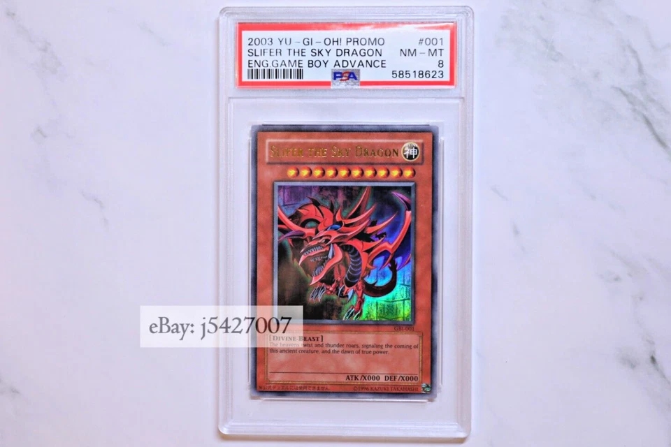 Yugioh / GBI-001 / Egyptian God: Slifer the Sky Dragon / Ultra Rare/ PSA 8 - Image 1 of 1