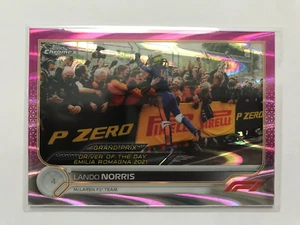 2022 Topps Chrome F1 #174 Lando Norris McLaren Pink RayWave Refractor /75 - Picture 1 of 2