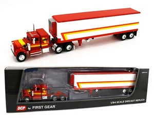 DCP 1:64 *RED* Western Star 4900 w/Mercury Sleeper & Vintage Reefer Trailer NIB! - Picture 1 of 6