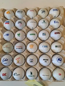 Lotto 30 Palline Golf Logo #007 Campi Marchi Pubblicità Da Collezione Vintage Assortite - Foto 1 di 5