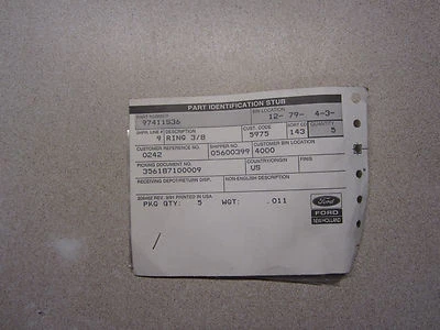 Anillos Ford 97411S36 (5) 86000439 97411S7 Foto 1 de 2