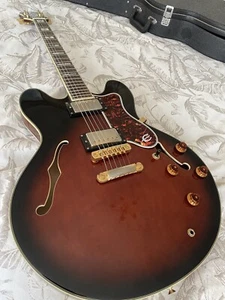 Trades 1989 Epiphone Sheraton 335 Style Electric Acoustic Guitar - Picture 1 of 5