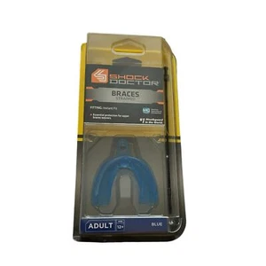 Protector bucal Shock Doctor con tirantes azul adulto - Imagen 1 de 2