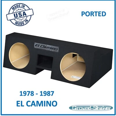 Caja de subwoofer de doble puerto Chevy El Camino 1978-1987 Foto 1 de 4