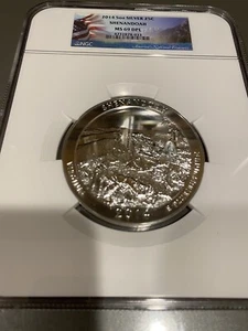 2014 5 OZ SILVER 25C SHENANDOAH NGC MS 69 DPL - Picture 1 of 2