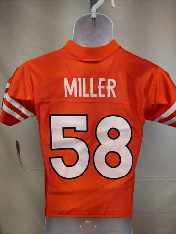 New-Blank-Front-Flaw Von Miller #56 Denver Broncos Youth 8 S Small Jersey Cover