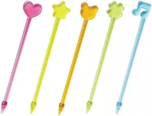 Food Picks 50 Pcs for Bento Box - Heart, Flower, Animal, Star and Musical Note ( - Picture 1 of 3
