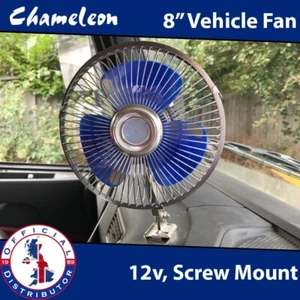 Car Fan Vehicle 8" 12V Auto Oscillating Car Auto Cooling Fan, Screw Mount - Picture 1 of 4