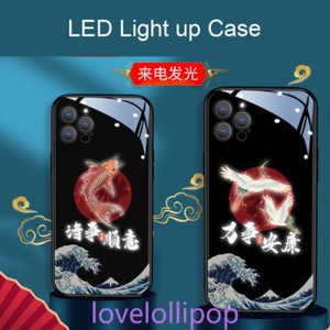 Chinese Tradition LED Flash Light up Phone Case Cover for iPhone 11 13 14Pro Max